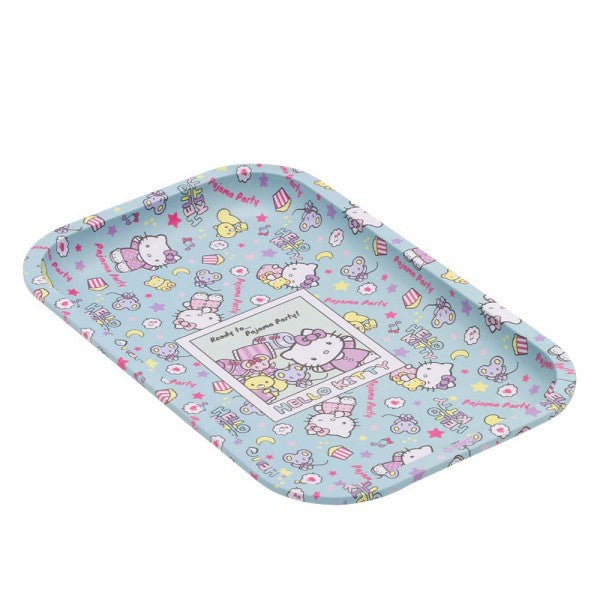 HELLO KITTY "PYJAMA PARTY" METAL ROLLING TRAY BY G-ROLLZ - MEDIUM
