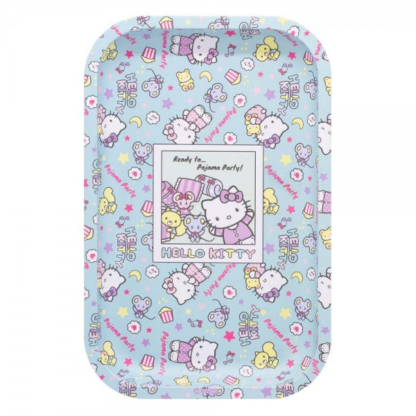 HELLO KITTY "PYJAMA PARTY" METAL ROLLING TRAY BY G-ROLLZ - MEDIUM