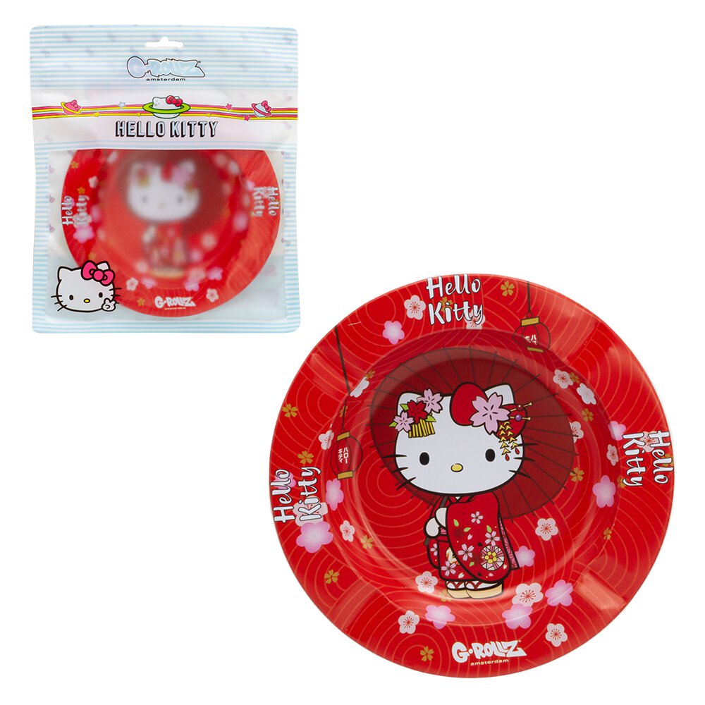 HELLO KITTY ASHTRAY - "JAPANESE RED KIMONO" DESIGN