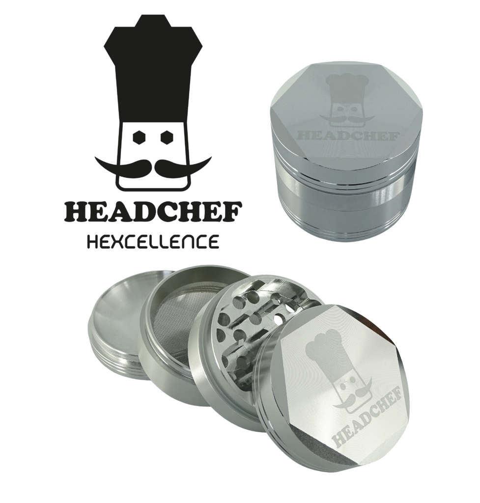 HEADCHEF ORIGINAL HEXCELLENCE 4 PIECE GRINDER 55mm