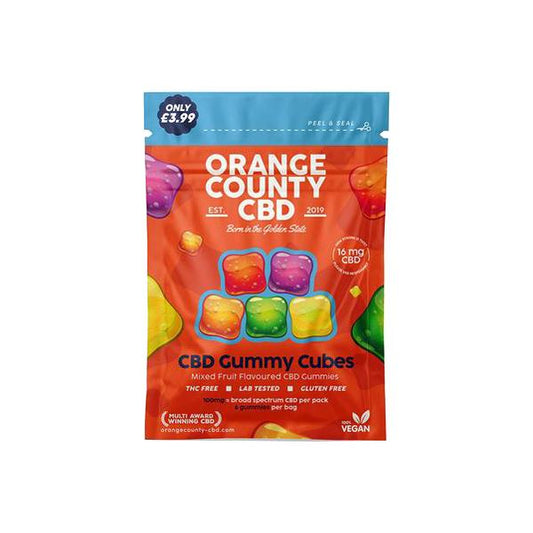 ORANGE COUNTY - CBD GUMMY CUBES 100mg