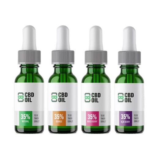 CBD ASYLUM 3500mg CBD OIL - 35% 10ml BOTTLE - CHOOSE FLAVOUR