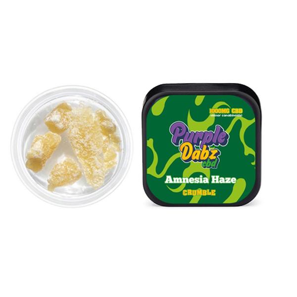 PURPLE DABZ CBD CRUMBLE - AMNESIA HAZE CANNABIS TERPENE INFUSED
