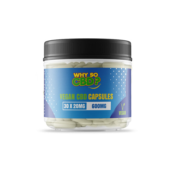 WHY SO CBD - 600mg CBD CAPSULES - VEGAN FRIENDLY