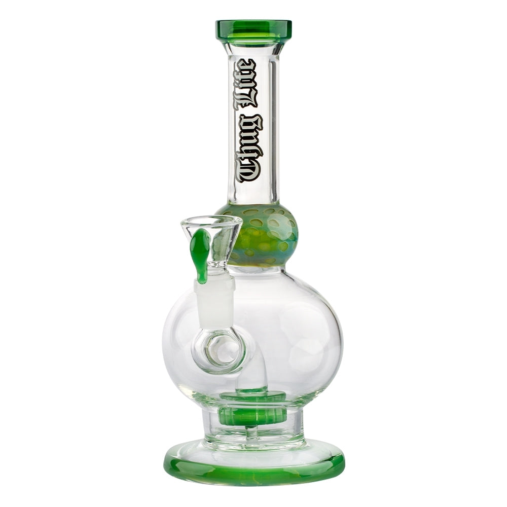 THUG LIFE GLASS 23cm BUBBLER BONG RIG