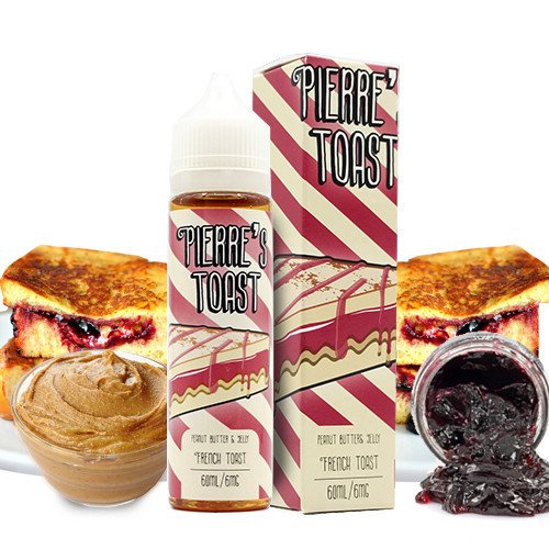 pb&j vape juice Pierres Toast Peanut Butter Jelly French Toast E-Liquid – Redeyeheadshop.co.uk