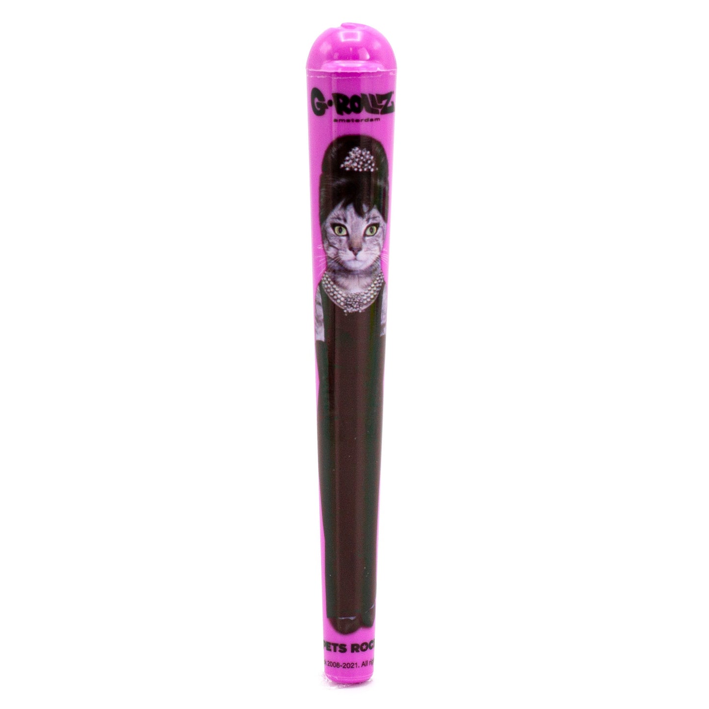 PETS ROCK KINGSIZE CIGARETTE HOLDER "AUDREY HEPBURN CAT" G-ROLLZ