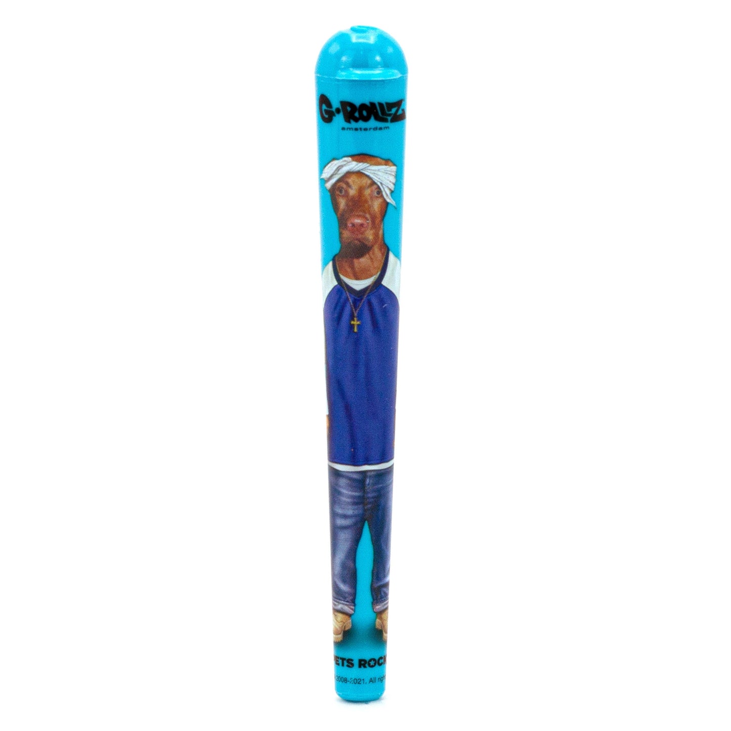 PETS ROCK DOOB TUBE KINGSIZE JOINT HOLDER "2PAC WESTSIDE DOG" G-ROLLZ