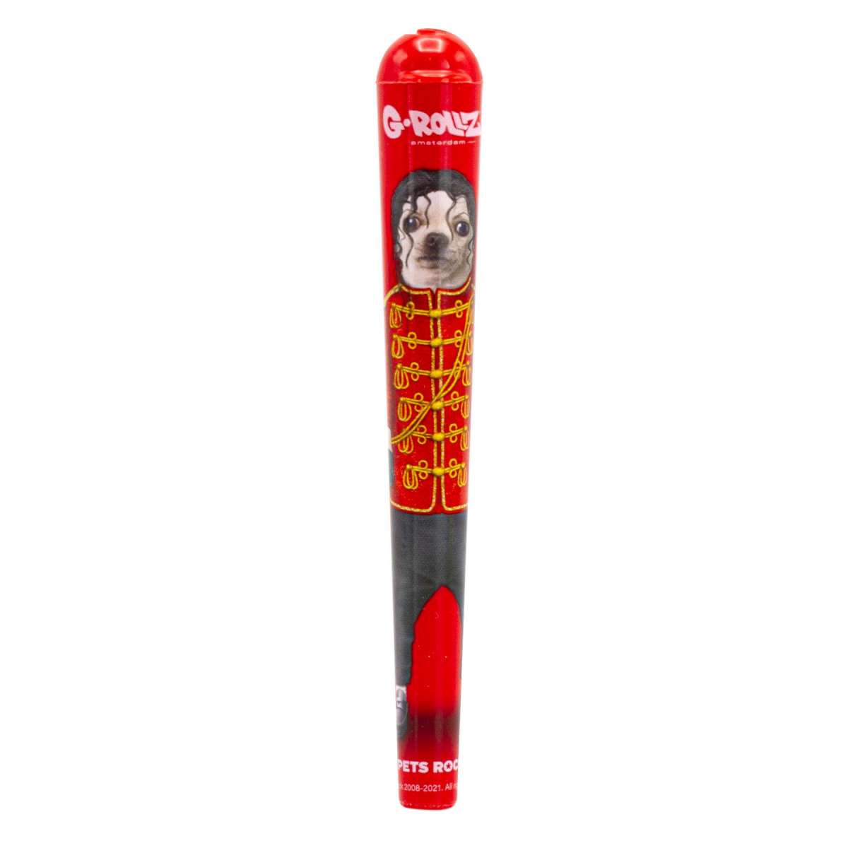 PETS ROCK DOOB TUBE KINGSIZE JOINT HOLDER "KING OF POP DOG" G-ROLLZ