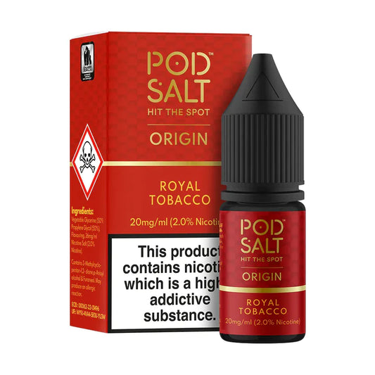 POD SALT ORIGIN NIC SALTS 10ml - ROYAL TOBACCO