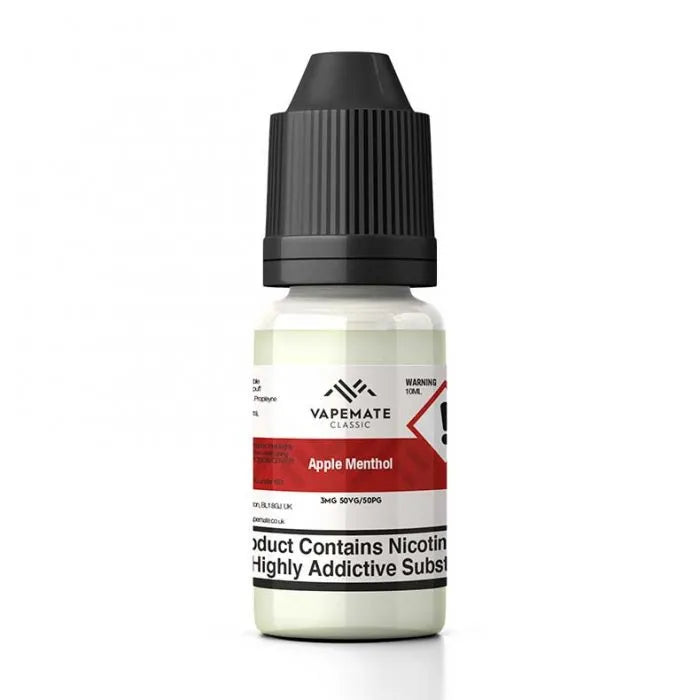 VAPE MATE CLASSIC - APPLE MENTHOL 70VG/30PG E-LIQUID 10ml