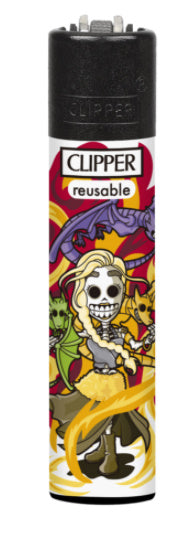 CLIPPER LIGHTERS - SKELETON "MEDIEVAL"