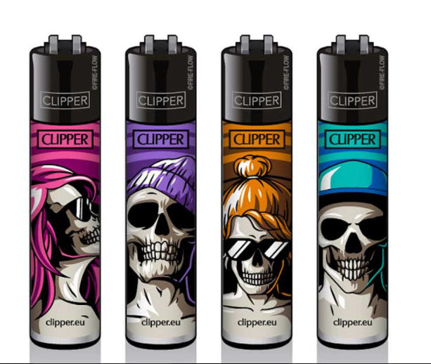 CLIPPER LIGHTERS - COOL SKULLS