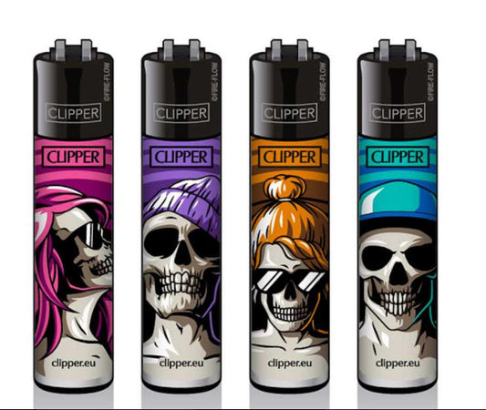 CLIPPER LIGHTERS - COOL SKULLS