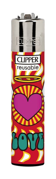 CLIPPER LIGHTERS - PEACE & LOVE