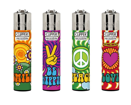 CLIPPER LIGHTERS - PEACE & LOVE