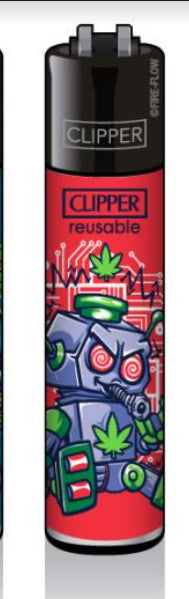 CLIPPER LIGHTERS - RASTA ROBOTS