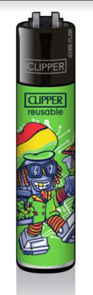 CLIPPER LIGHTERS - RASTA ROBOTS
