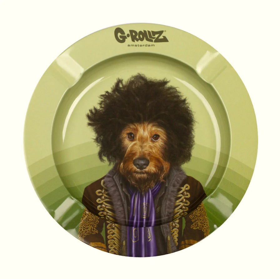 G-ROLLZ PETS ROCK ASHTRAY - JIMI HENDRIX PSYCHEDILIC DOG