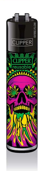 CLIPPER LIGHTERS - TRIPPY SKULLS