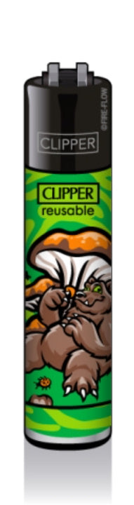 CLIPPER LIGHTERS - SHROOMS #9 - ANIMALS & MUSHROOMS