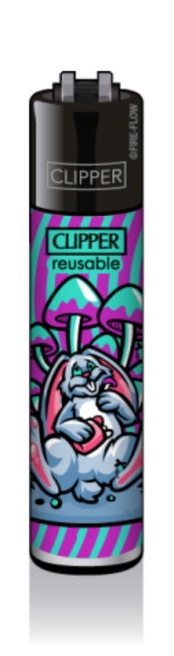 CLIPPER LIGHTERS - SHROOMS #9 - ANIMALS & MUSHROOMS