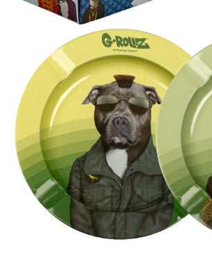 G-ROLLZ PETS ROCK ASHTRAY - TAXI DRIVER DOG