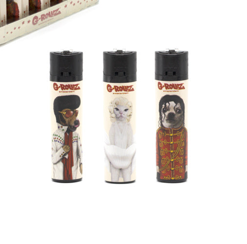 G-ROLLZ PETS ROCK LIGHTERS - FAMOUS CELEBS AS CATS & DOGS