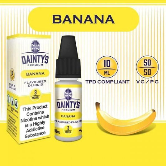 DAINTY'S 10ml - BANANA 50/50 E-LIQUID