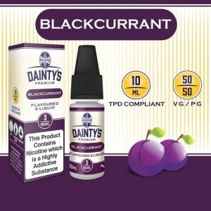 DAINTY'S 10ml - BLACKCURRANT 50/50 E-LIQUID