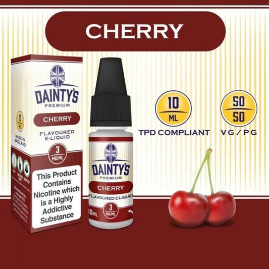 DAINTY'S 10ml - CHERRY 50/50 E-LIQUID