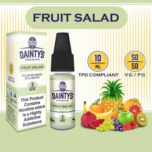 DAINTY'S 10ml - FRUIT SALAD 50/50 E-LIQUID