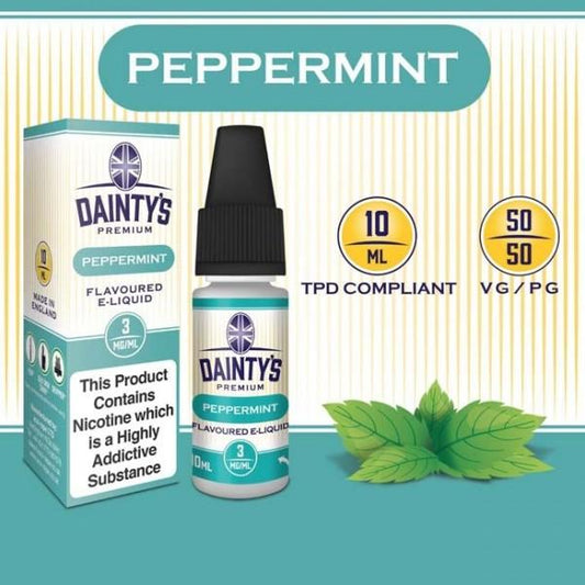 DAINTY'S 10ml - PEPPERMINT 50/50 E-LIQUID