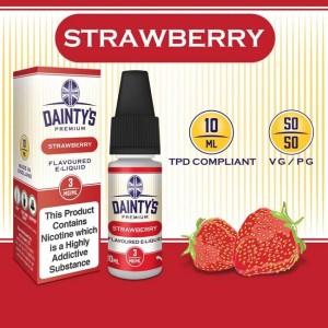 DAINTY'S 10ml - STRAWBERRY 50/50 E-LIQUID