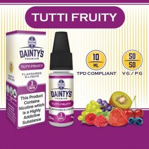 DAINTY'S 10ml - TUTTI FRUITY 50/50 E-LIQUID