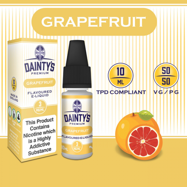 DAINTY'S 10ml - GRAPEFRUIT 50/50 E-LIQUID