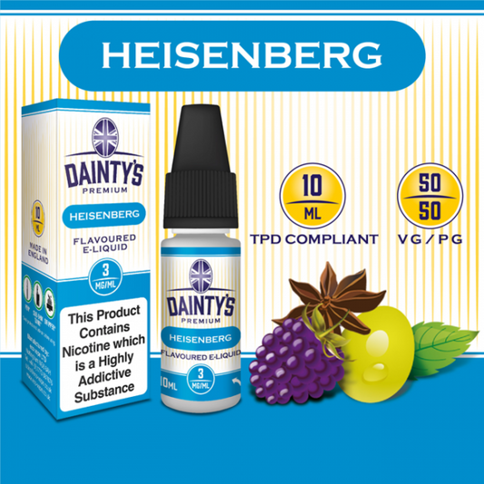 DAINTY'S 10ml - HEISENBERG 50/50 E-LIQUID