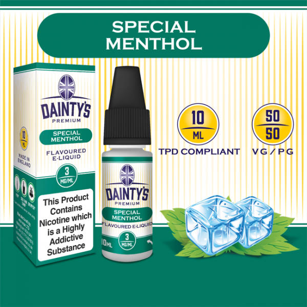 Buy Dainty's Special Menthol Flavour E-Liquids Redeyeheadshop.co.uk Buy Dainty's Special Menthol Flavour E-Liquids Redeyeheadshop.co.uk