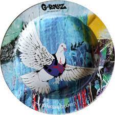 G-ROLLZ BANKSY GRAFFITI ASHTRAY - ARMORED DOVE