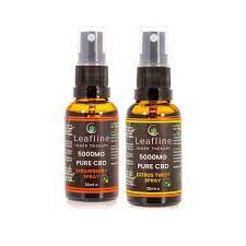 CBD LEAFLINE 5000mg CBD MCT OIL SPRAY - STRAWBERRY OR CITRUS