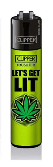 CLIPPER LIGHTERS - WEED PHRASES - LETS GET LIT