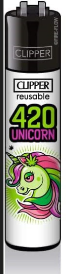 CLIPPER LIGHTERS - 420 SERIES - PANDA ALIEN UNICORN etc