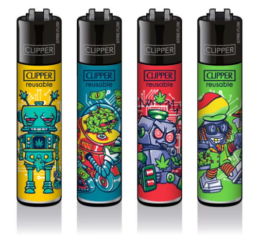 CLIPPER LIGHTERS - RASTA ROBOTS