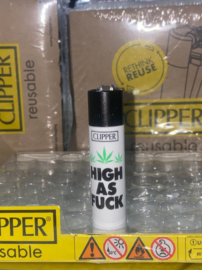 CLIPPER LIGHTERS - WEED SLOGANS - GLUTEN FREE etc