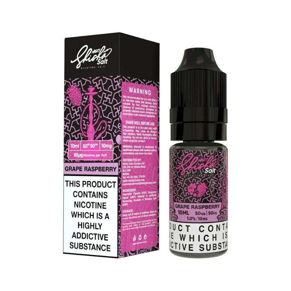 NASTY SHISHA SALTS - GRAPE RASPBERRY 10ml