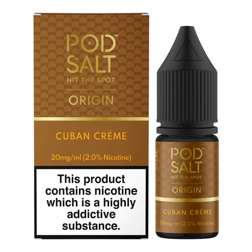 POD SALT ORIGIN NIC SALTS 10ml - CUBAN CREME