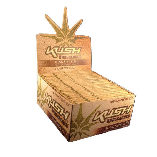 KUSH UNBLEACHED KINGSIZE SLIM ROLLING PAPERS