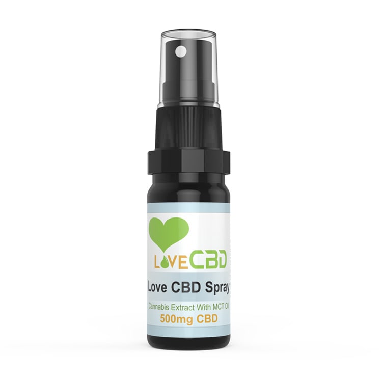 LOVE CBD - MCT 500mg CBD OIL - 20ml SPRAY