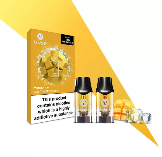 VUSE PODS - MANGO ICE NIC SALTS - 2 x EPOD PODS