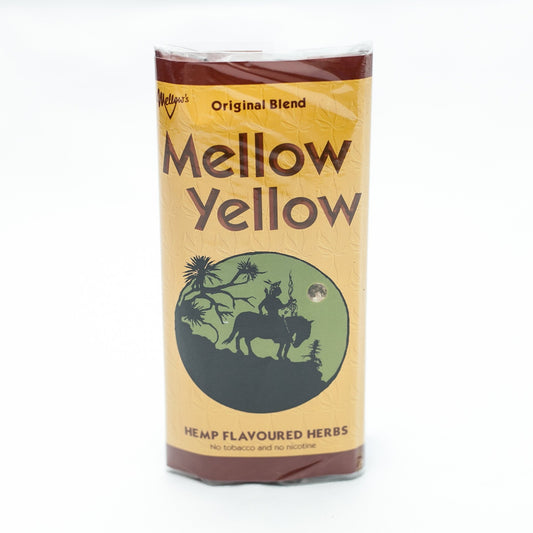 MELLOW YELLOW 35g POUCH - TOBACCO ALTERNATIVE - LESS THAN 10 PACKS LEFT - CAN NO LONGER GET THIS PRODUCT - CHECK OUR OTHER TOBACCO ALTERNATIVES